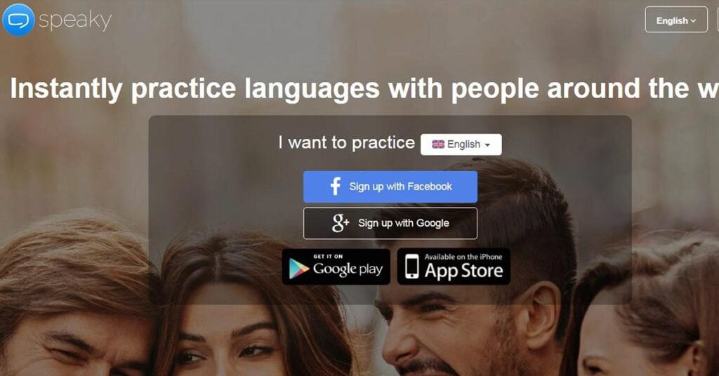 تطبيق Speaky من المواقع المضمونة لممارسة اللغة الإنجليزية أو غيرها مع الأجانب