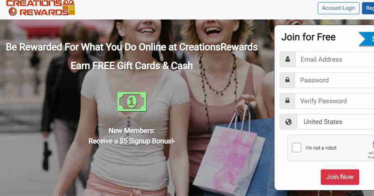موقع CreationsRewards لكسب المال من مشاهدة الفيديوهات