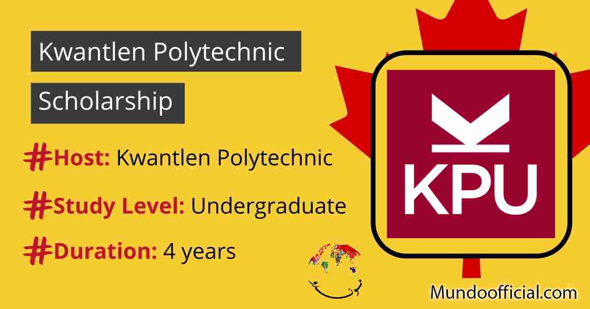 Kwantlen Polytechnic undergraduate scholarship for international students