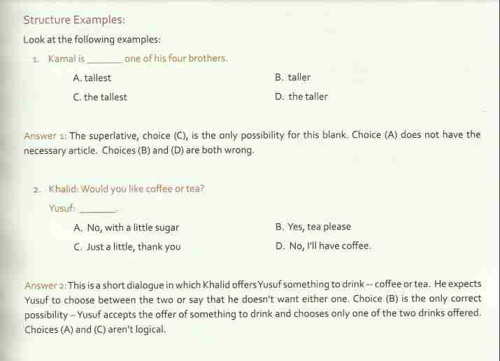 القسم الثاني عن فهم التراكيب النحوية Sentence Structure (Grammar)