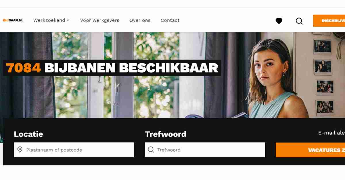 bijbaan.nl Website to find a job in the Netherlands
